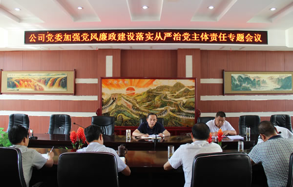 隴運(yùn)集團(tuán)公司黨委召開加強(qiáng)黨風(fēng)廉政建設(shè)，全面從嚴(yán)治黨落實(shí)主體責(zé)任專題會議