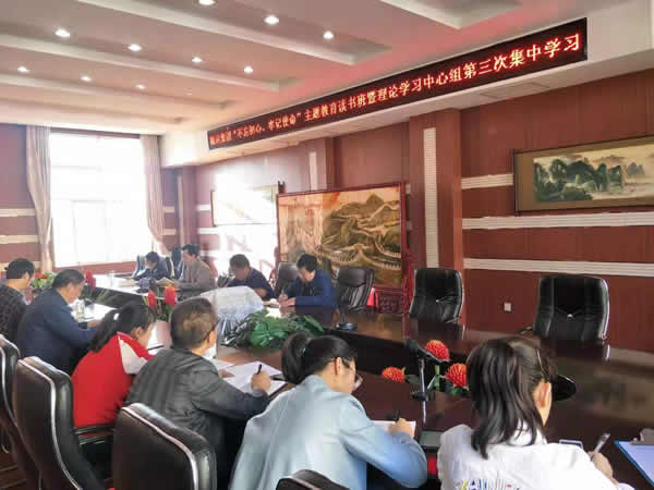 隴運集團公司召開“不忘初心、牢記使命”主題教育讀書班暨理論學習中心組第三次、第四次集中學習會議