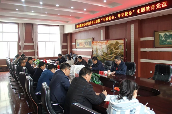 隴運(yùn)集團(tuán)公司召開“不忘初心、牢記使命”主題教育專題黨課
