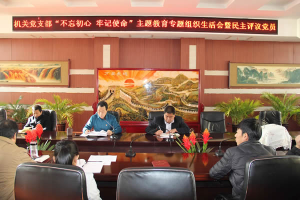 隴運(yùn)集團(tuán)公司機(jī)關(guān)黨支部召開(kāi)“不忘初心、牢記使命”主題教育專題組織生活會(huì)和民主評(píng)議黨員會(huì)